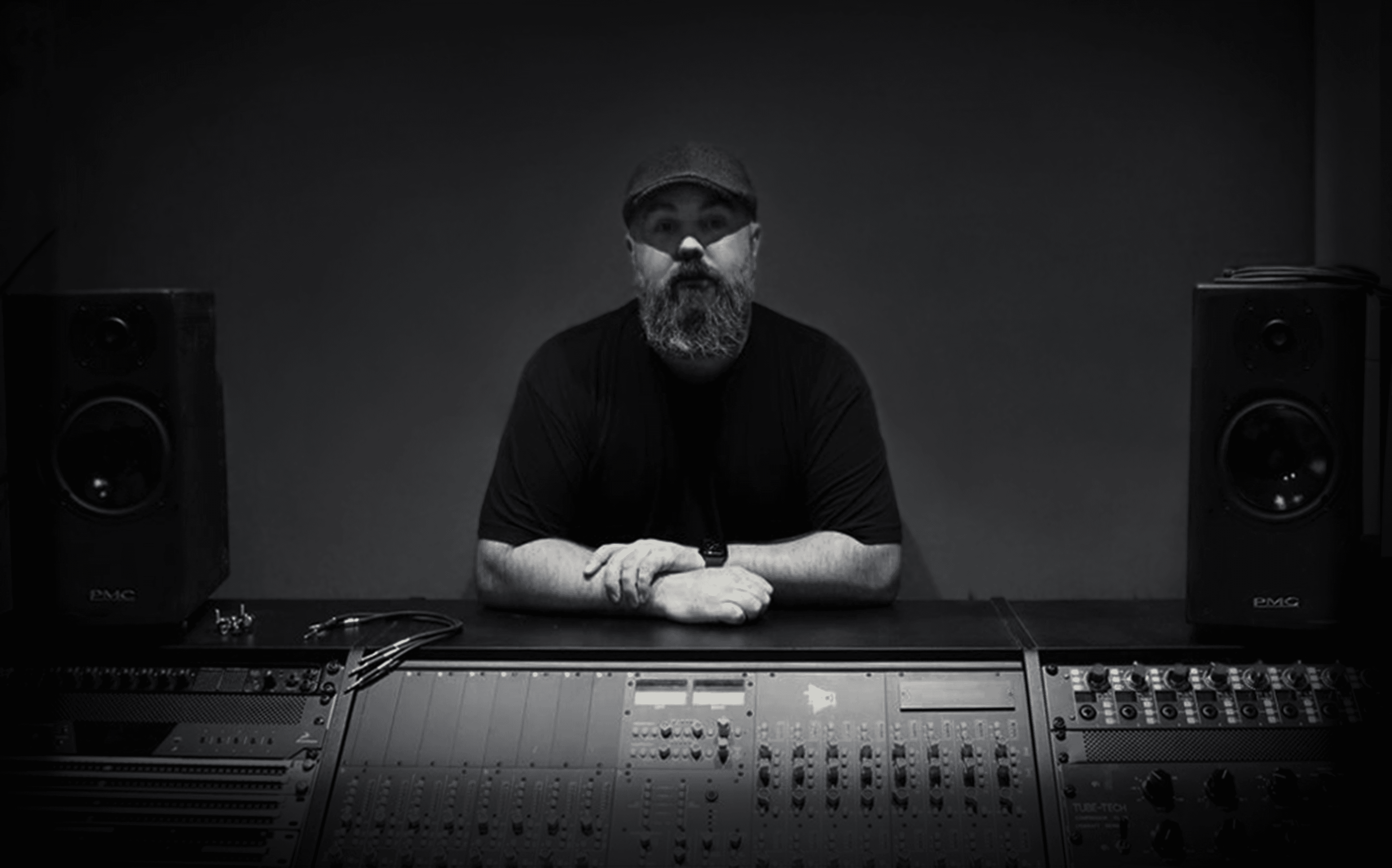 Owain Williams - Composer at mixing desk
